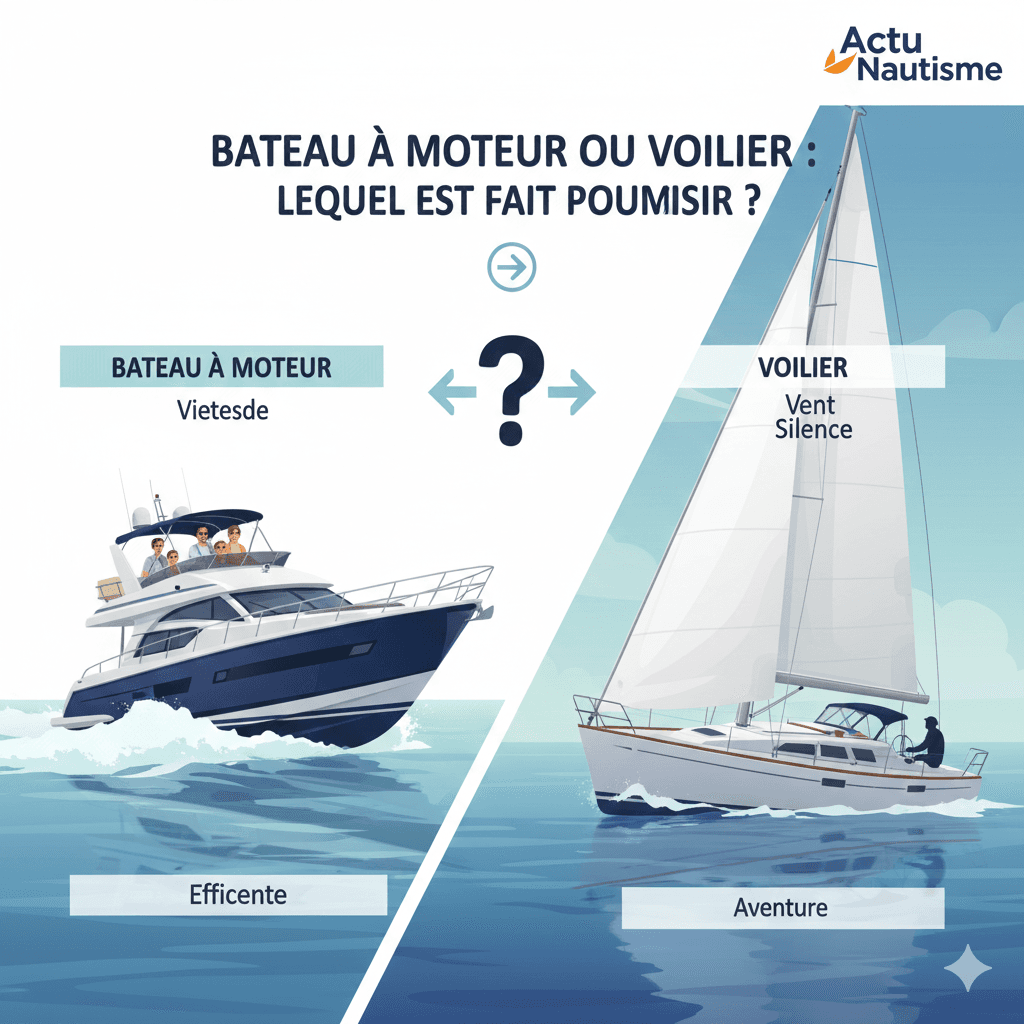 Bateau à moteur ou voilier : lequel est fait pour vous ?