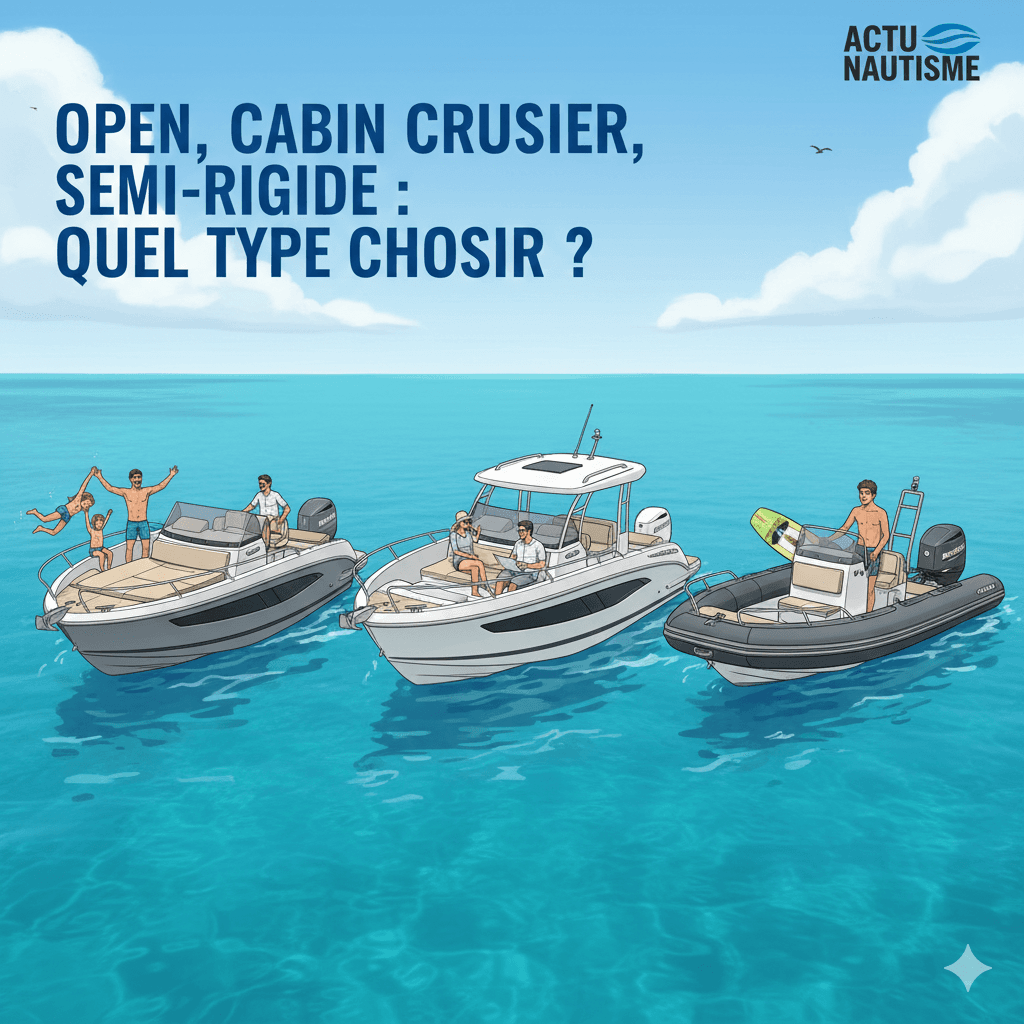 Open, cabin cruiser, semi-rigide : quel type choisir ? 