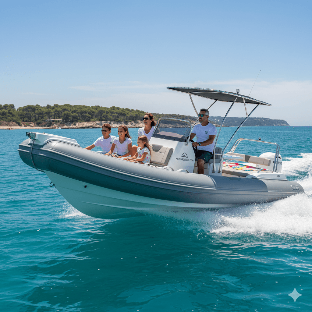 Test d’un semi-rigide familial de 7 mètres