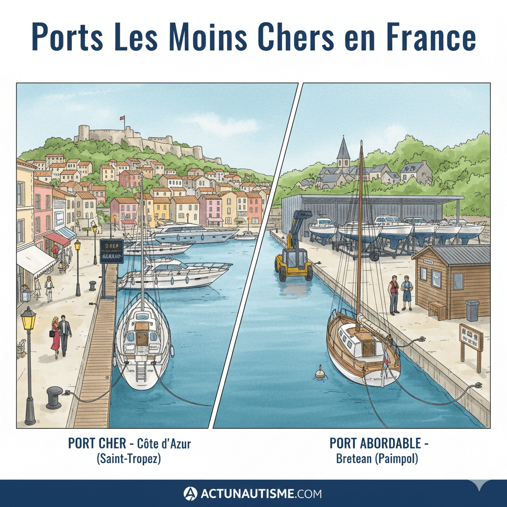 Guide des ports les moins chers en France