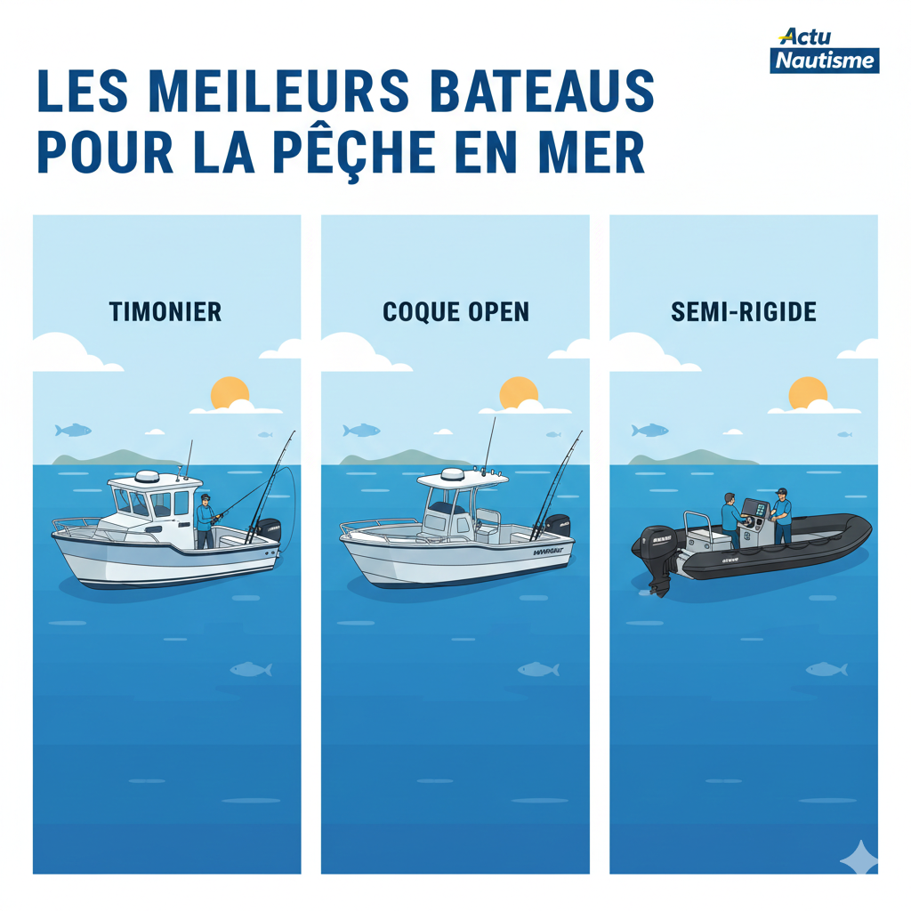 Les meilleurs bateaux pour la pêche en mer : Le guide expert 2026
